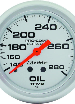 AUTO METER 4441 Ultra-Lite Mechanical Oil Temperature Gauge