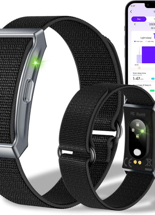 Smart Bracelet for Men Women, Fitness Tracker with Free App, 24/7 Auto Heart Rate/SpO2 Monitor, Sleep Stress Tracking Smart Health Wristband, 120+ Sports Modes with Extended Armband, IP68 Waterproof