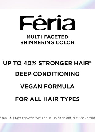 L'Oreal Paris Feria Multi-Faceted Shimmering Permanent Hair Color, B61 Downtown Brown (Hi-Lift Cool Brown), 1 Hair Dye Kit