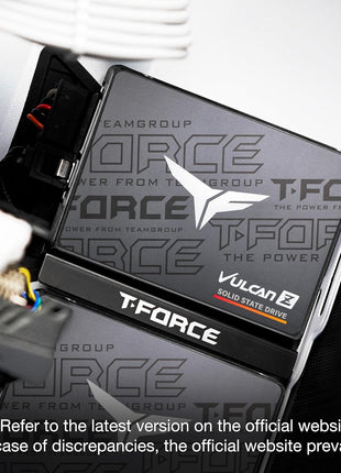 TEAMGROUP T-Force Vulcan Z 256GB SLC Cache 3D NAND TLC 2.5 Inch SATA III Internal Solid State Drive SSD (R/W Speed up to 520/450 MB/s) T253TZ256G0C101