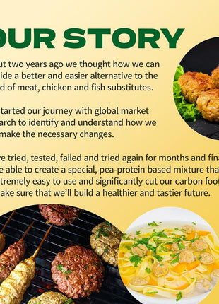 Plant-Based Meat: Vegan Beef Substitute Made from Pea Protein – High-Protein, Keto-Friendly, Gluten-Free, Dairy-Free, Sustainable Vegan Meat Alternative. Perfect for Plant-Based Recipes.