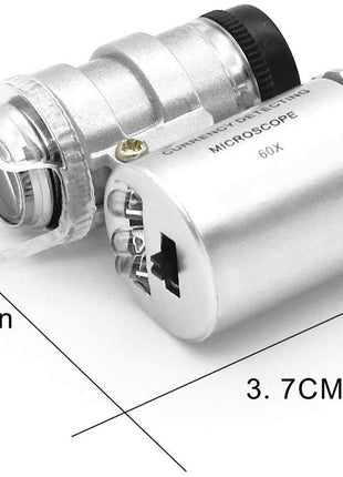 Diamond Tester Pen, Professional Jewelry Diamond Tester with 60X Jewelry Loupe Magnifier, Diamond Selector for Novice and Expert (Non-Rechargeable)