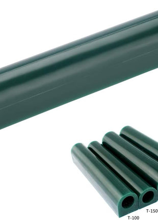 Jewelry Ring Tool Green Wax Tube for Making Rings Mold - Round With Centred Hole/Hard/Solid Carving Blank Large Flat Side (T200)