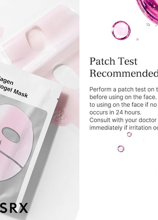 COSRX The Peptide Collagen Hydrogel Pack, Mask Pack, Pack of 3, Resilient, Glossy, Shiny, Moisture, Moisture, Lifting, Collagen Mask, Gel Mask, Tested for Human Body, Cosar X, Essence, Skin Care, Korean Cosmetics