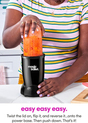 magic bullet Blender, Small, Black, 11 Piece Set