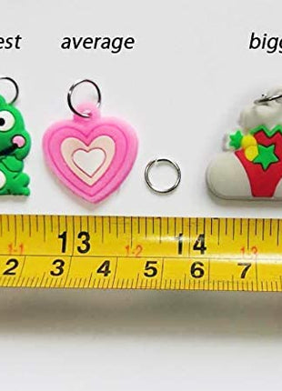 Rubber Loom Band Charm, Silicone Bracelet Charms,Loom Rubber Bands Charms,Bracelet Pendant, 105pcs