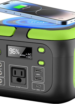 200W Portable Power Station, SinKeu 42000mAh Solar Generator With 110V AC Outlet, DC, USB C, USB QC3.0, 155Wh Backup Battery Pack Power Supply for Camping Essential Road Trip Home Outdoor Emergency