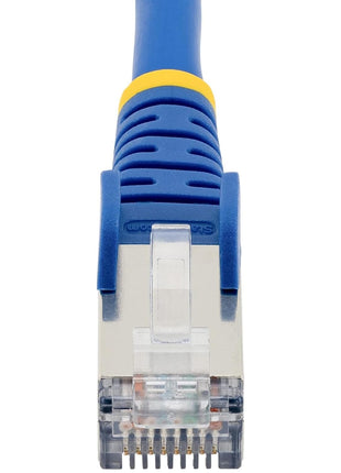 StarTech.com 20ft CAT6a Ethernet Cable - Low Smoke Zero Halogen (LSZH) - 10 Gigabit 500MHz 100W PoE RJ45 S/FTP Blue Network Patch Cord Snagless w/Strain Relief (NLBL-20F-CAT6A-PATCH)