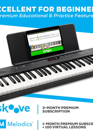 Alesis 88 Key Keyboard Piano with 480 Sounds, Speakers, USB MIDI, Carry-Bag, Stand, Headphones, Pedal and Piano Lessons for Beginners