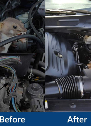 Rodent Repellent for Car Engine Under Hood Rodent Repeller with Strobe Lights Ultrasonic Mouse Repellent Mice Deterrent Squirrel Repeller RV Protection for 12V 24V Car Battery 1 Pack