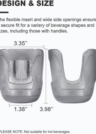 Stroller Cup Holder, Baby Cup Holder Compatible with UPPAbaby Vista, Cruz and Minu Strollers – Fits Most Cup Sizes, Quick-Release Design, 1 Pack