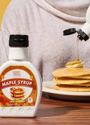 ChocZero Maple Syrup, Sugar Free, Low Carb, Sugar Alcohol Free, Gluten Free, No Preservatives, Non-GMO Dessert and Breakfast Topping Syrup, 10.5oz (Pack of 1)