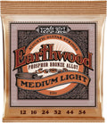 Ernie Ball Earthwood Medium Light Phosphor Bronze Acoustic Guitar Strings, 12-54 Gauge (P02146)