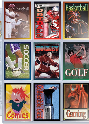Ultra Pro 9 Pocket Pages Platinum Series - 100 Pages of Card Sleeves for Trading Card Binder and More