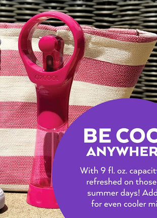 O2COOL Elite Battery Powered Handheld Water Misting Fans (Raspberry)…