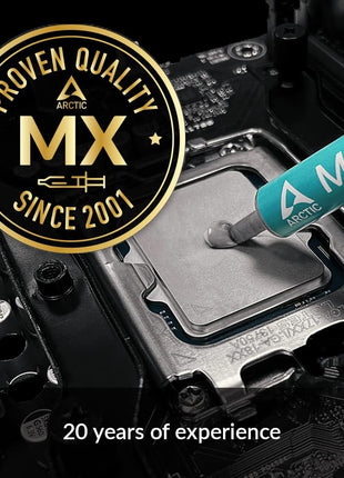 ARCTIC MX-6 (8 g) - Ultimate Performance Thermal Paste for CPU, Consoles, Graphics Cards, laptops, Very high Thermal Conductivity, Long Durability, Non-Conductive