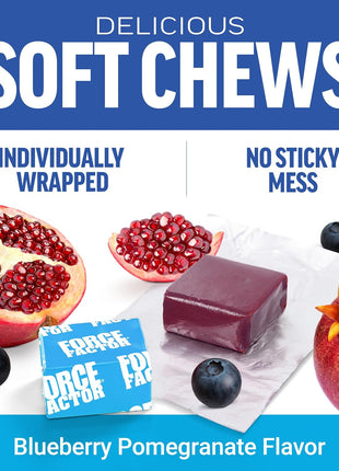 Force Factor Amazing Ashwa Complete Calm Support with KSM-66 Ashwagandha | Like Ashwangandha Gummies to Promote Calm & Relaxation with Magnesium & L-Theanine, Blueberry Pomegranate, 60 Soft Chews