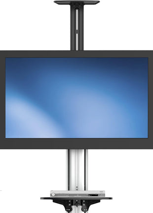StarTech.com Heavy Duty Rolling Portable TV Cart Stand with Wheels - 32 to 75 inch - Adjustable Rotating Mobile Flat Panel Screen Mount (STNDMTV70)