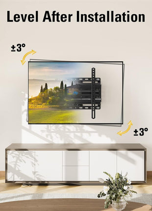 Mounting Dream TV Wall Mount for 32-70 Inch Television,Mount with Swivel and Tilt, Full Motion Bracket with Articulating Dual Arms, Fits 16inch Studs, Max VESA 400X400 mm, 99lbs, MD2380