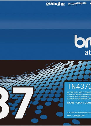 Brother Genuine TN437C Ultra High Yield Cyan Toner Cartridge, XL