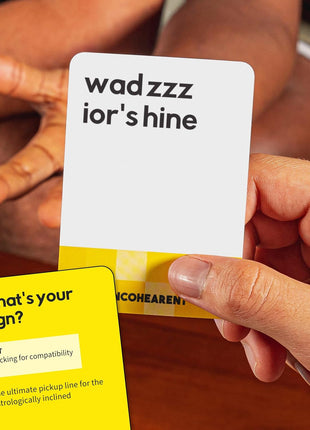 Incohearent by Relatable – Guess the Gibberish Party Game for Adults, Funny Card Game Activity for Groups, Bachelorette Party Favorite, Summer Fun for Game Night, Travel-Friendly with 300 Cards