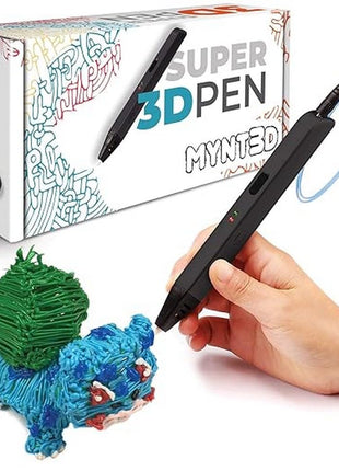 MYNT3D Super 3D Pen, 1.75mm ABS and PLA Compatible 3D Printing Pen