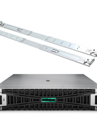 HPE ProLiant DL380 Gen11 2U Rack Server Bundle with Dual Xeon 4410y 12-Core 2GHz, 1TB DDR5 Memory, 15.36TB Enterprise SAS 12Gb/s SSD Storage, RAID, Dual Power, iLO and Rail Kit