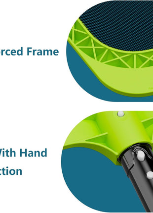 Sepetrel Pool Skimmer Net - Professional Heavy Duty Reinforced Frame Nylon Flat Leaf Rake Net,for Spa Pond Swimming Pool, Cleaning Supplies and Accessories, (Pole Not Included)