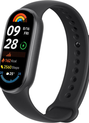 XIAOMI Smart Band 9 Global Version (2024) 1.62inch Amoled Display | 233 mAh Battery | up to 21 Days of Battery Life | Over 150 Workout Modes | BT 5.4 | 50M Water Resistant - Midnight Black