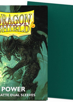 Dragon Shield | Matte Dual Standard Size Card Sleeves | 100 CT - Smooth & Tough Premium TCG Sleeves - Compatible with Pokemon, Flesh & Blood, One Piece & Magic The Gathering | Power