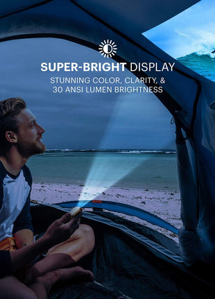Kodak Ultra Mini Portable Projector - HD 1080p Support LED DLP Rechargeable Pico - 100 Display Built-in Speaker - HDMI USB and Micro SD - Compatible with iPhone iPad Android Phones"