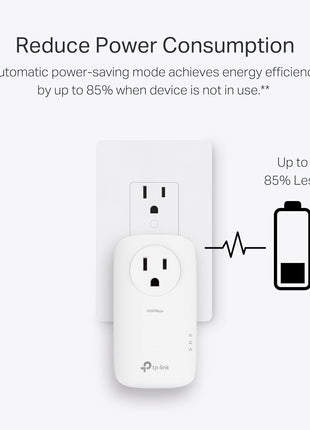 TP-Link AV2000 Powerline Ethernet Adapter, Passthrough, 2 Gigabit Ports | Powerline Network Adapter, 2x2 MIMO, Ethernet Over Power, Plug Pair & Play, Power Saving, Free Expert Help (TL-PA9020P KIT)