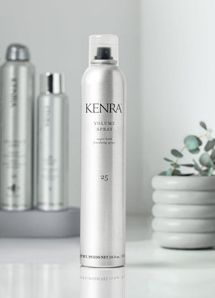 Kenra Professional Volume Spray 25 50% | Super Hold Finishing & Styling Hairspray | Flake-free & Fast-drying | Wind & Humidity Resistance | All Hair Types | 10 oz