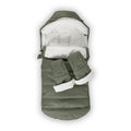 UPPAbaby Cozy V2 Bundle, Includes CozyGanoosh 2-in-1 Seasonal Footmuff and CozyHandmuff, Easily Attaches to Stroller, Ultra-Plush Zip-Out Liner, Weather-Repellent - Evelyn (Meadow Green)