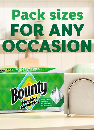 Bounty Quilted Napkins 1 Ply 12 1/10 x 12 White 200/Pack (96595PK)