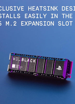WD_BLACK 2TB SN850P NVMe M.2 SSD Officially Licensed Storage Expansion for PS5 Consoles, up to 7,300MB/s, with heatsink - WDBBYV0020BNC-WRSN