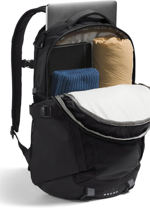 The North Face Recon Everyday Laptop Backpack, Blk/Blk-NPF, One Size | Daypack, Water Repellent, Laptop Sleeve, 2 Water Bottle Pockets