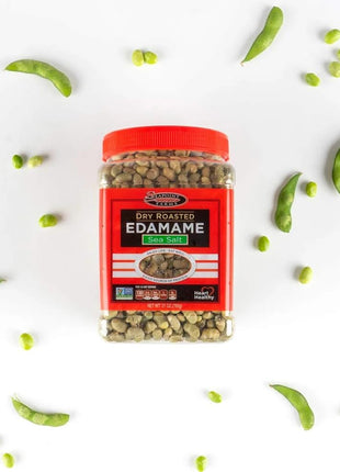 Seapoint Farms Dry Roasted Crunchy Edamame, Plant Based Snack, 14g Protein, 2 Ingredients, Vegan, Gluten Free, Kosher, Keto Friendly, Non-GMO, Healthy Snacking, Sea Salt, 27 oz Jar (Pack of 1)