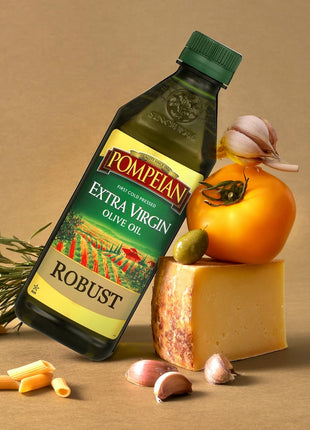 Pompeian Robust Extra Virgin Olive Oil, Contains Polyphenols, First Cold Pressed, 68 Fl Oz