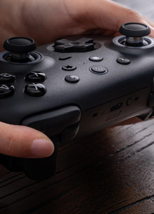 8BitDo Ultimate 2 Bluetooth Controller for Switch/Switch 2 & Windows PC, Switch Pro Controller with TMR Joysticks, Switchable Hall Effect/Tactile Triggers, Vibration and Motion Control - Black