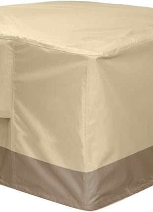SheeChung Gas Fire Pit Cover Square - 600D Heavy Duty Patio Outdoor Fire Pit Table Cover with PVC Coating,100% Waterproof,Air Vents,Fits for 29/30/31/32 inch Fire Pit/Table Cover (32 inchL x 32 inchW x 24 inchH)