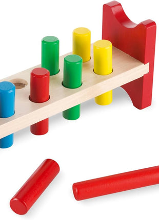 Melissa and Doug MD496 Pound-a-Peg Classic Toy Set (10 Pieces)