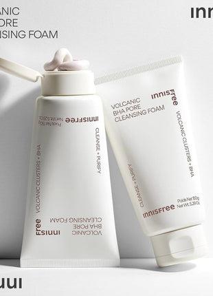 【Innisfree】Volcanic Pore Cleansing Foam 150mL 【Facial Wash】Authentic Product Sensitive Skin Oily Skin Men Blackheads Low Irritation Pores Dead Skin Refreshing Trouble Care Sebum Absorption Volcanic