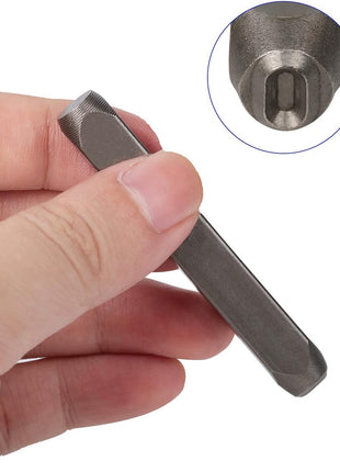 YKLP 1/4 inch Metal Number Stamps Set, 6mm Steel Number Punch DIY Tool for Leather, Brass, Aluminum, Mild Steel 9Pcs(0-9)