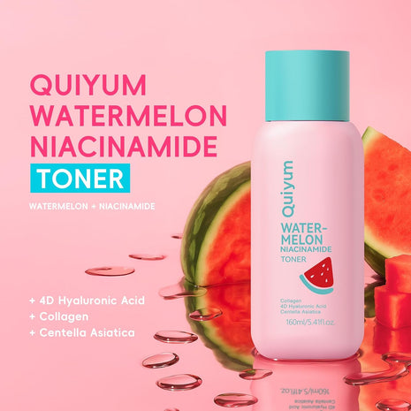 QUIYUM Watermelon Hydration Facial Toner - Facial Skincare 5.41 Fl.oz