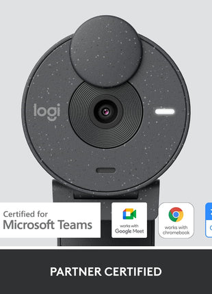 Logitech Brio 305 Full HD 1080P Webcam with Privacy Shutter, Mono Noise Reduction Mics, Works with Zoom, Microsoft Teams, Google Meet, Nintendo Switch 2's New GameChat Mode, Auto Light Correction