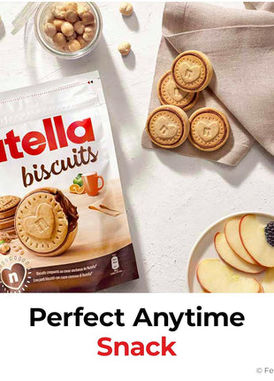 Nutella Biscuits Cookies Filled with Nutella Hazelnut Spread, Sweet Snack Pack, 9.7 oz