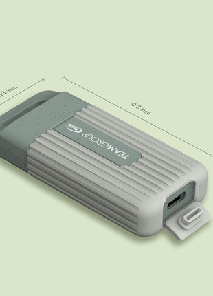 TEAMGROUP PD20 ECO 2TB Portable External Solid State Drive SSD Read up to 1000MB/s USB 3.2 Gen2x1 Type-C Waterproof Dustproof IP54 TPSEG4002T0C102