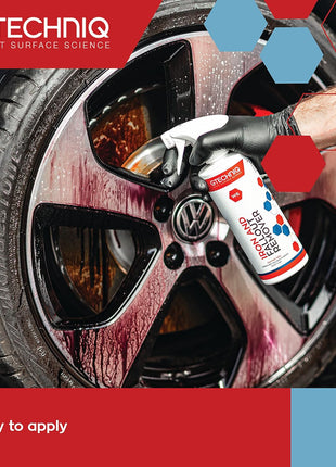 Gtechniq W6 Iron Removing Wheel & Paint Cleaner for Cars 500ml | Powerful Iron and Fallout Remover, Dissolves Contaminants Safely, Protects Paintwork and Wheels