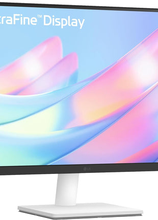 LG 27US500-W Ultrafine Monitor 27-Inch 4K UHD (3840x2160) HDR10 IPS Borderless Design Reader Mode Flicker Safe Switch App HDMI DisplayPort - White